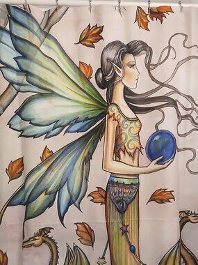 *RARE* Society6 Molly Harrison "Hope Stones" Shower Curtain - 71"x74"